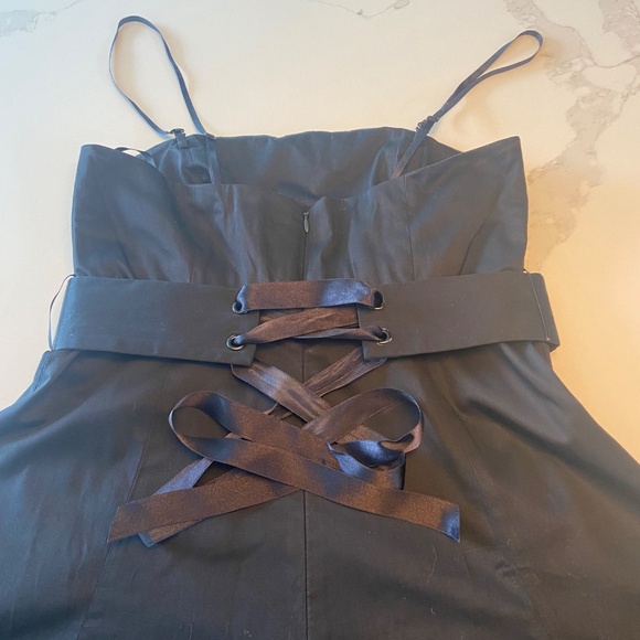 GAP Cotton Fit & Flare Dress with Removable Waist Band with Ribbon - Picture 2 of 5